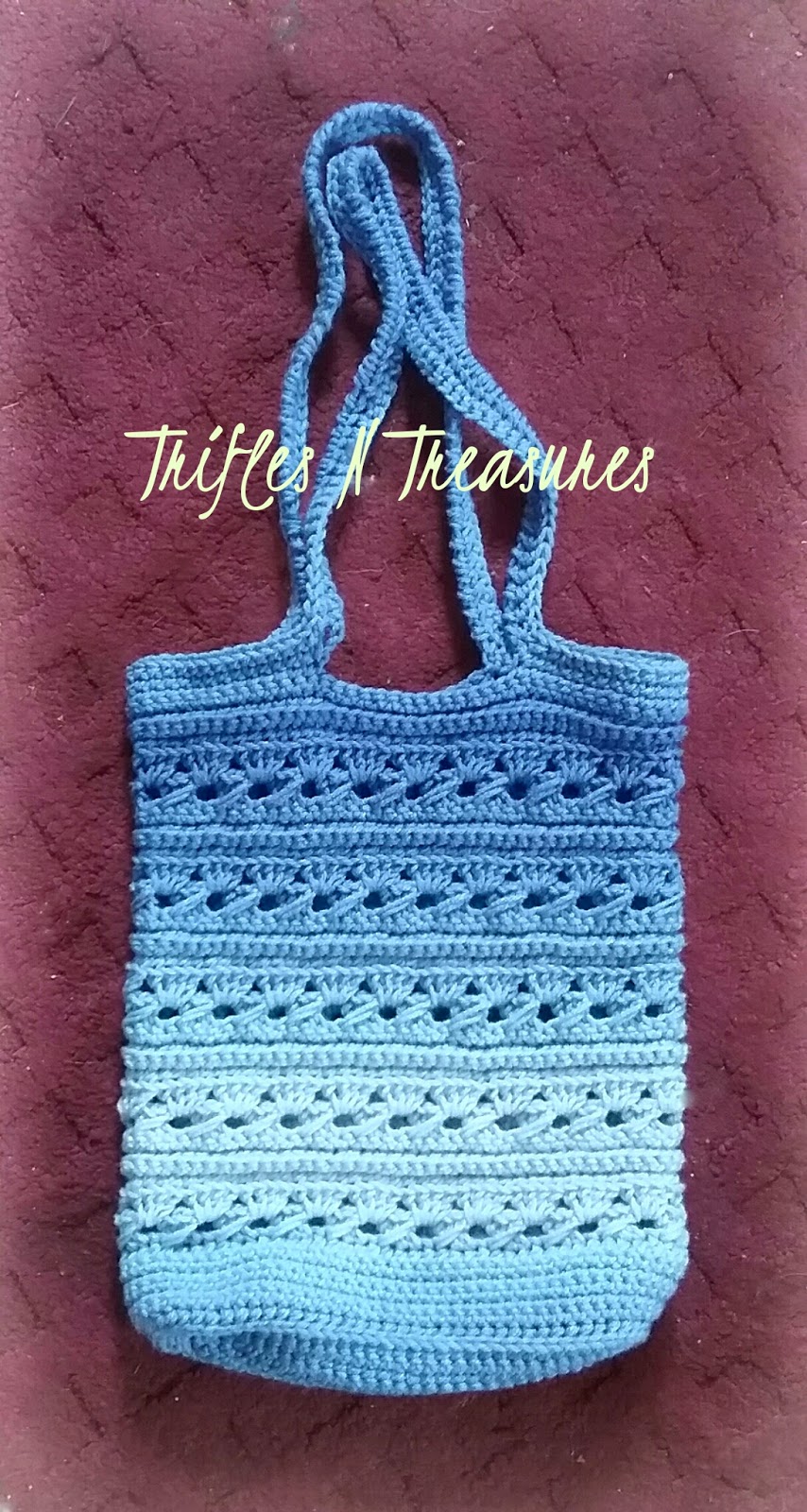Ocean Serenity~FREE Bag Crochet Pattern - Trifles & Treasures